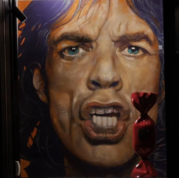 mikejagger kunst art berlin galeriemensing bunt