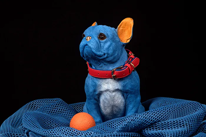 Blau Abgefärbt