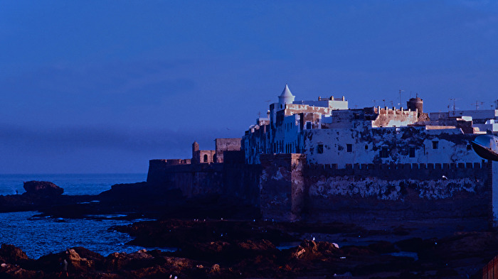 Blau - blaue Stunde in Essaouira