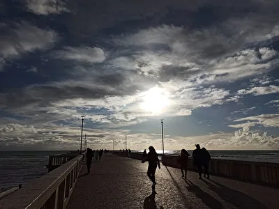 Der Pier von Ostia Lido - Rom