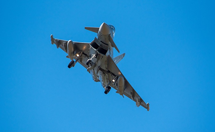 Eurofighter bei der Landung