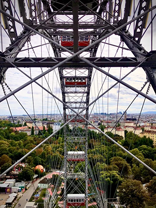 Wien, das Riesenrad einmal anders.