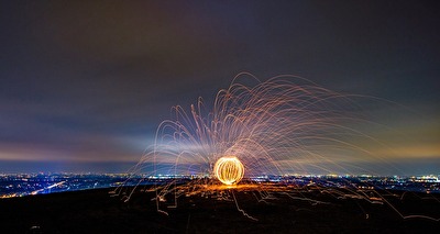 Feuersturm auf Halde Haniel