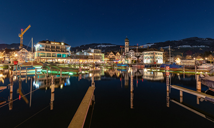 Nacht - Bootshafen am Zürichsee