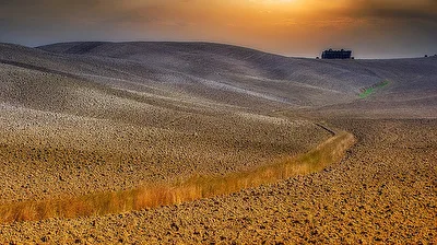 Felder der Toscana