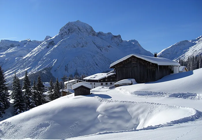 Winter landscape at the Arlberg