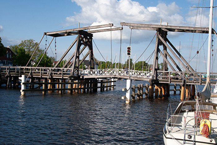 Hier noch einmal die Wiecker Brücke