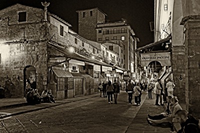 #Monochrome - Abendstimmung auf der Ponte Veccio