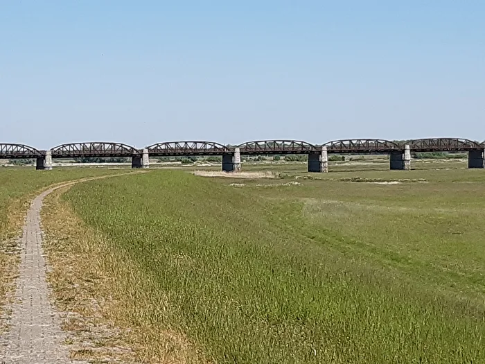 Ruine der Dömitzer Eisenbahnbrücke