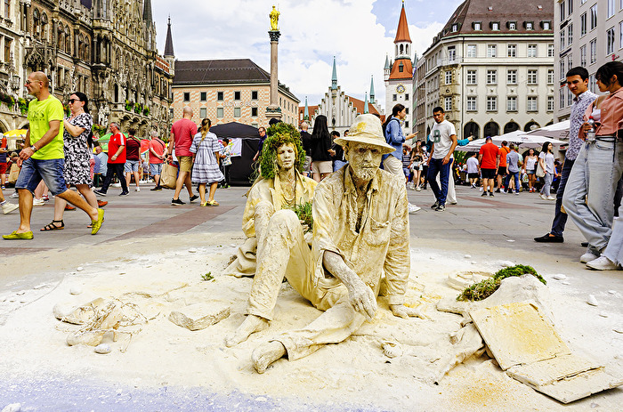 Fotoshooting am Marienplatz