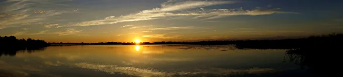 Sonnenuntergang Landschaft - Okavango Sunset