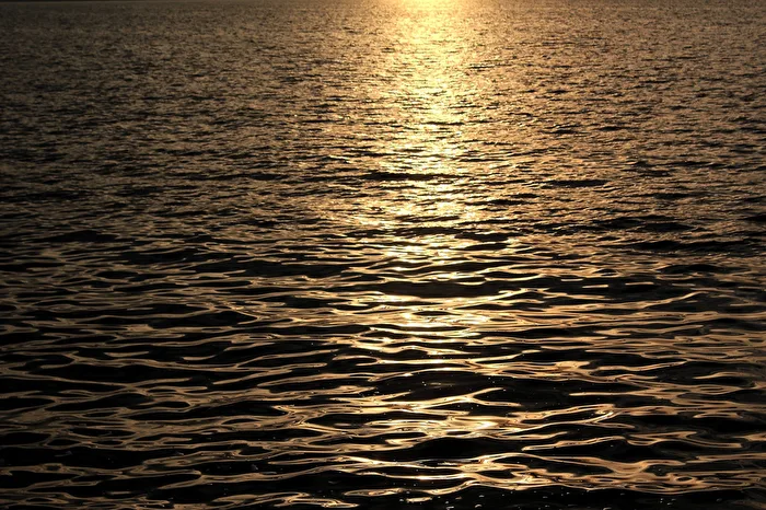 Luz del sol y agua
