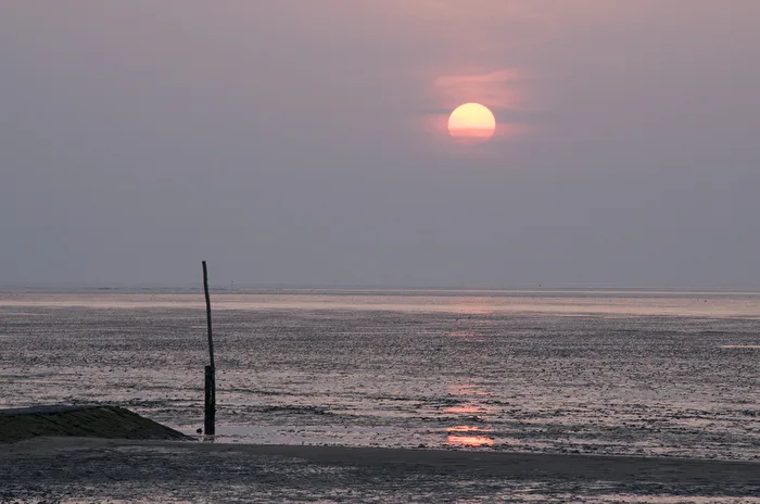 Gegenlicht Cuxhaven am Strand