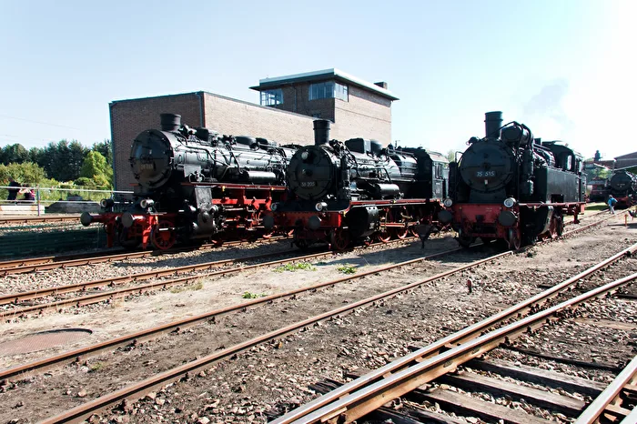 3 different steam locomotives