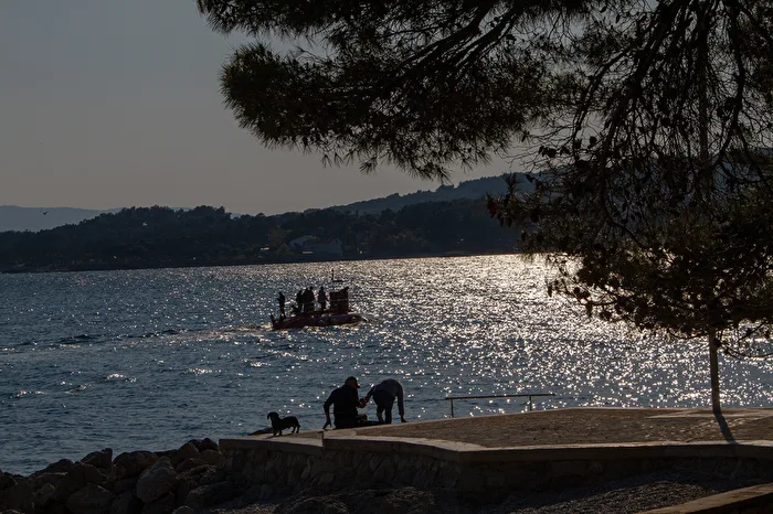 Meeresbucht der Insel Krk