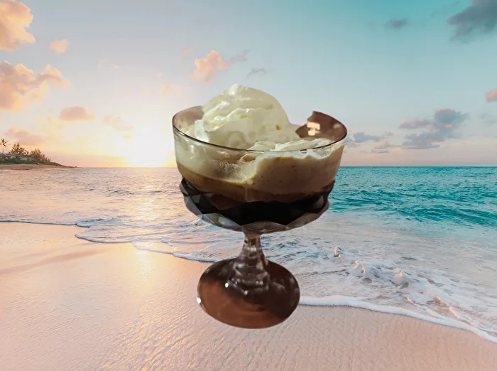ein Drink am Meer