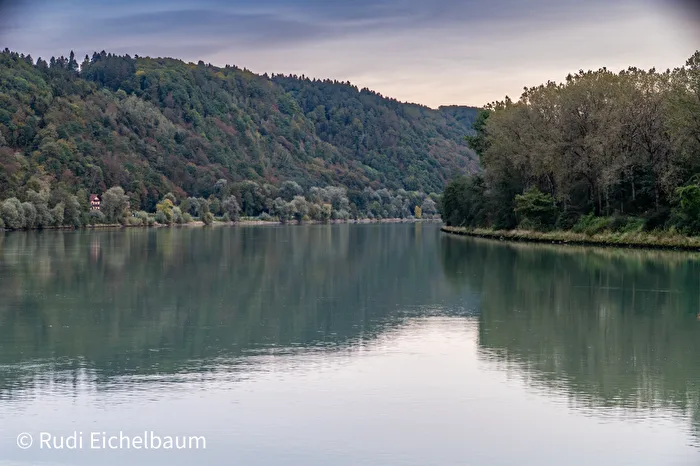 The Danube behind Passau towards Austria