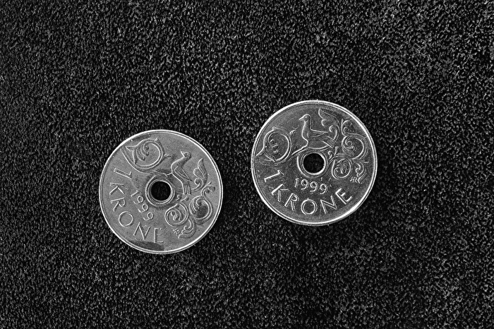 Doppelt "1 Krone"