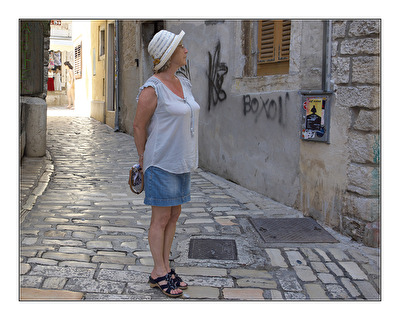 in einer Seitengasse