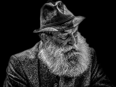 Low Key Männer Portrait