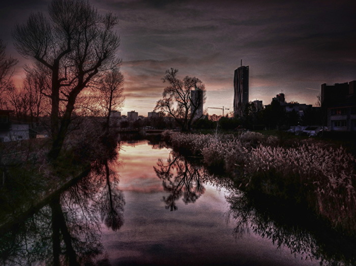 Abendstimmung in Kaisermühlen