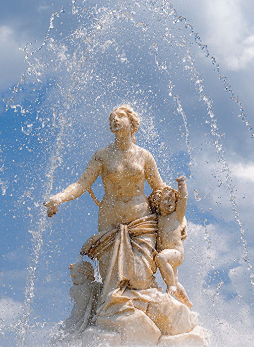 Brunnenfigur auf Herrenchiemsee