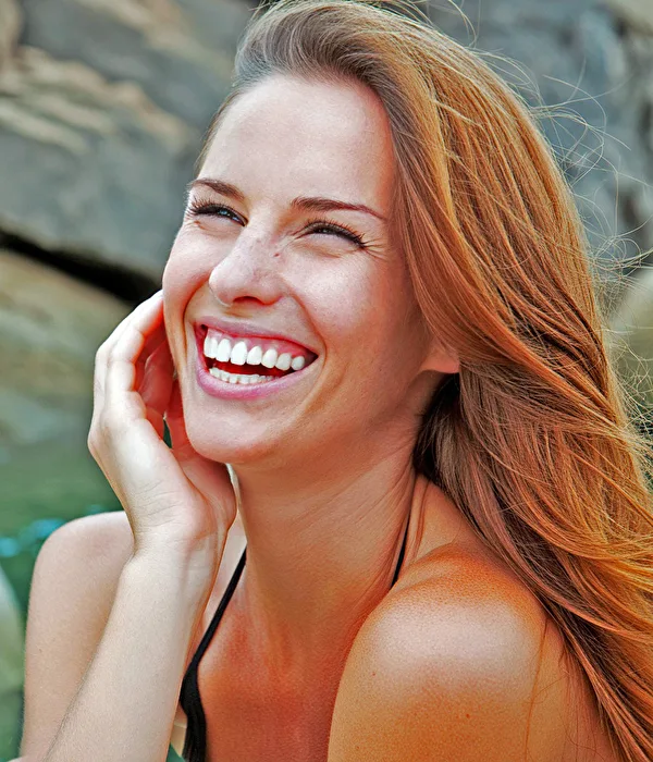 Frauen Zähne Lachen