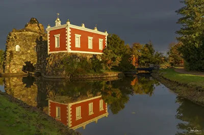 Villa Hamilton auf der Insel Stein im Wörlitzer Park