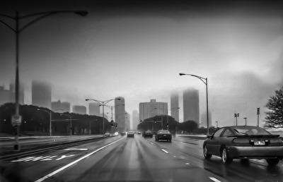 1994 Chicago in the rain