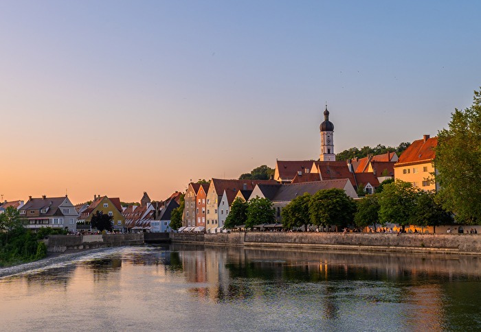 Ein Sommerabend in Landsberg am Lech
