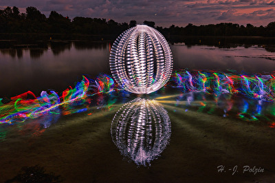 Lightpainting im Wasser