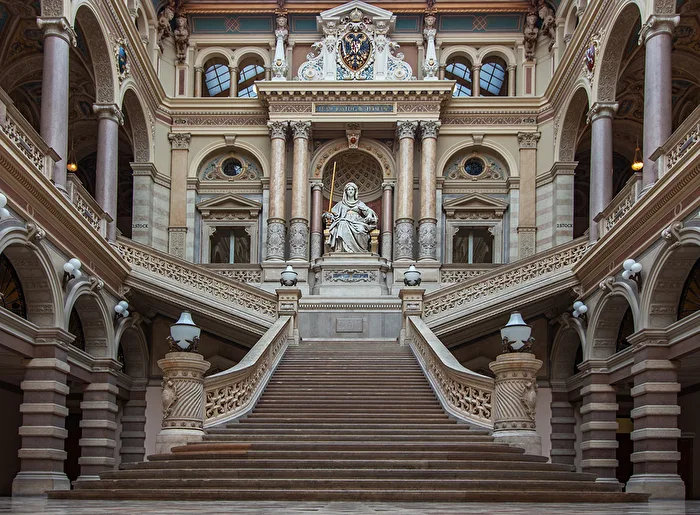 2nd Photo Interior View of the Palace of Justice in Color