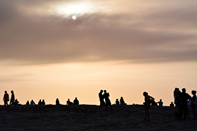 Warten auf den Sonnenuntergang