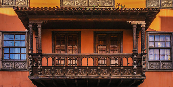 Gedrechselter Balkon