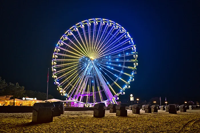 Nachts am Rießenrad