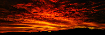 Sonnenuntergang in den Zickerschen Alpen (Rügen)