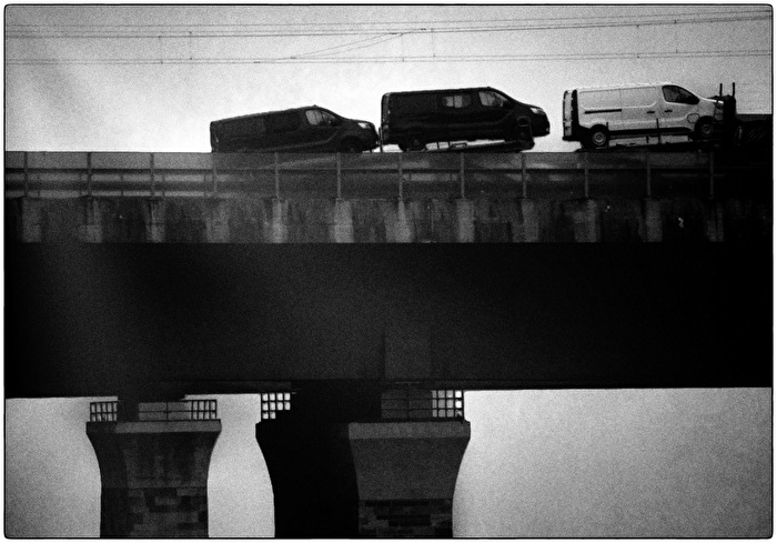 Werratalbrücke bei Nebel