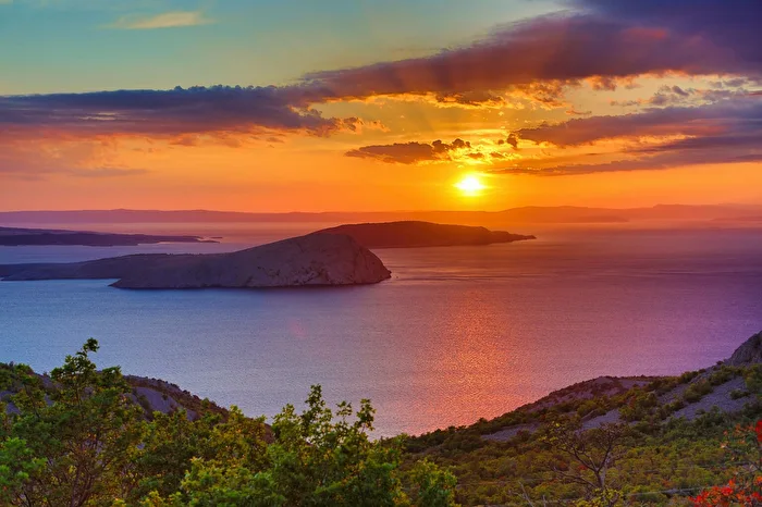 Sonnenuntergang in Kroatien