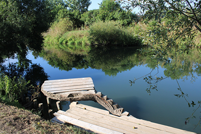 Die Unstrut bei Freyburg Ortsteil Weischütz