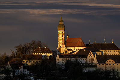 Kloster Andechs in der Morgensonne