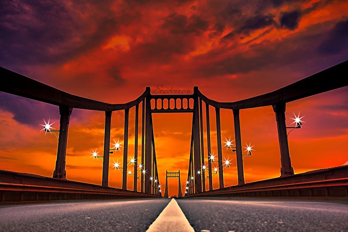 Die Ürdinger Brücke zu Krefeld