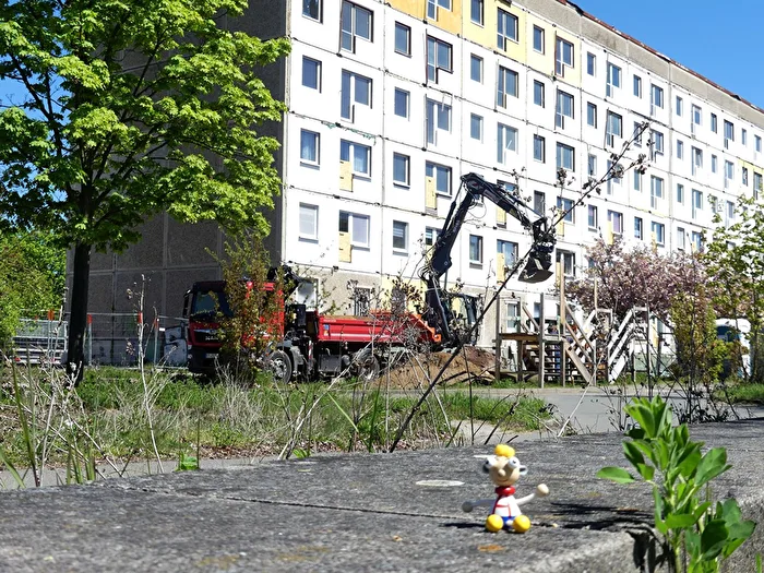Hier wird gebaut
