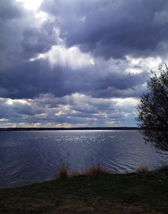 Das Licht durch die Wolke…