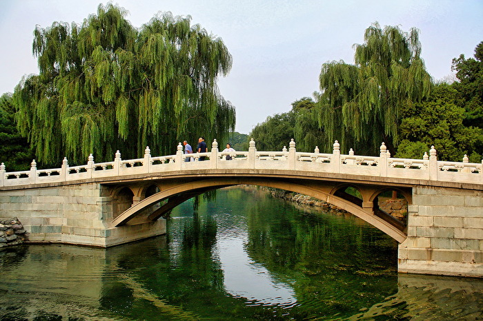 Brücke im Sommerpalast in Peking