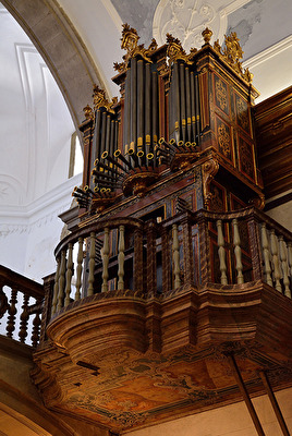 Orgel in der Kirche - Igreja da Ordem Terceira in Faro (Portugal)