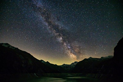 Milchstrasse beim Mattmark Stausee