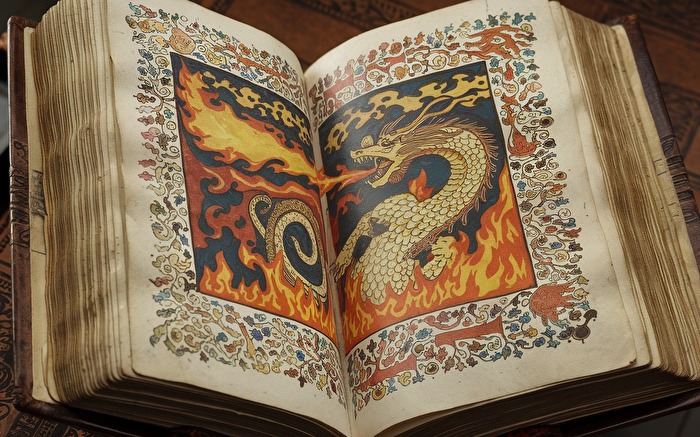 Märchenhaftes Buch Buchseite