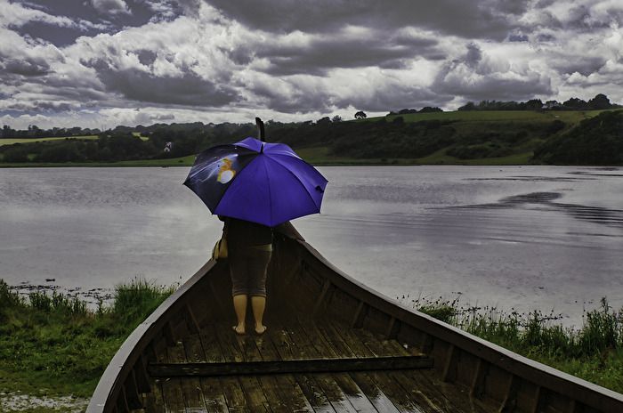 auch in Irland gibt es Regen .......