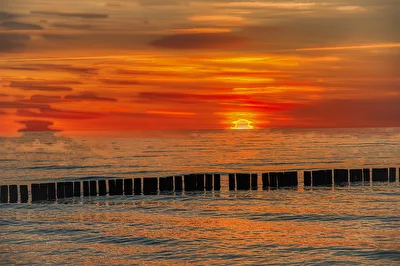 Sonnenuntergang über der Ostsee