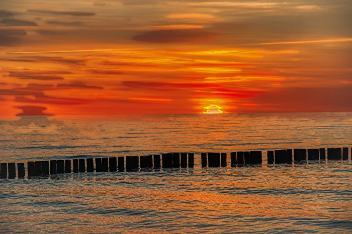 Sonnenuntergang über der Ostsee